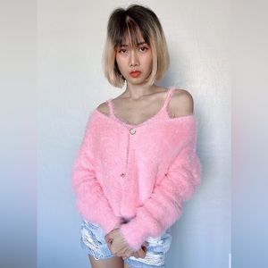 BRAND NEW! Pink velvet top